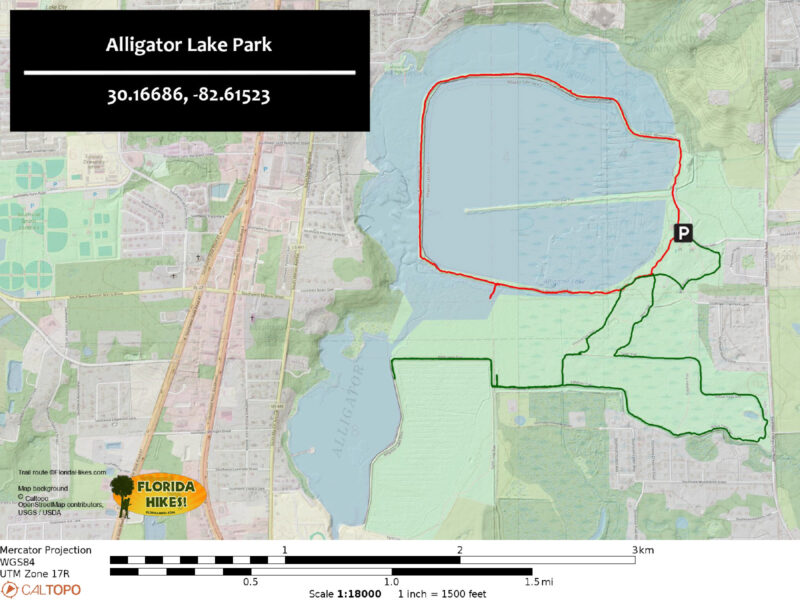 Alligator Lake Park Trail Map